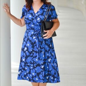 NWOT BR Floral Wrap Dress